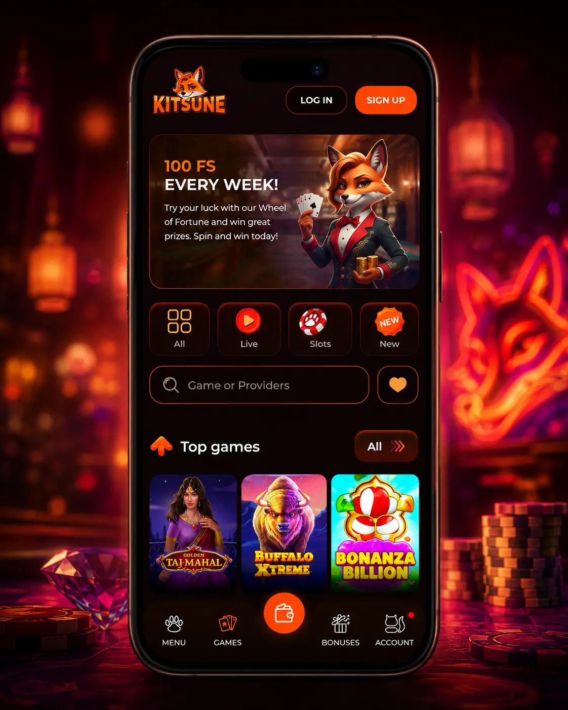Kitsune Casino Mobile Casino